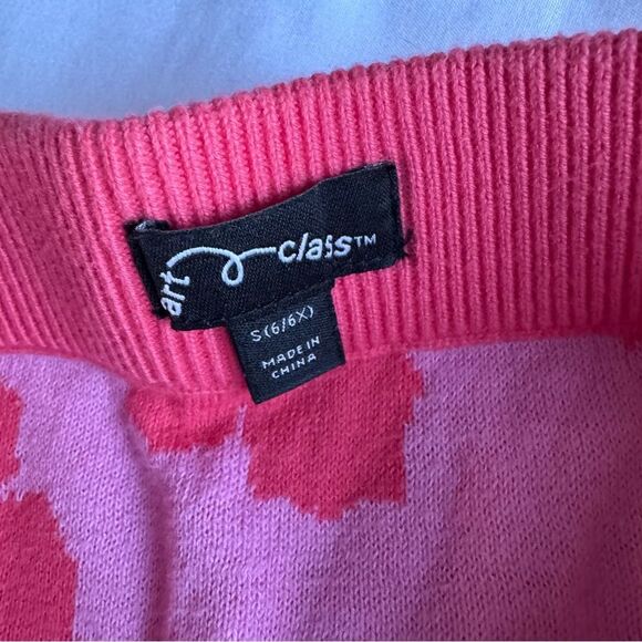 Art Class Pink Floral Mini Skirt - Picture 4 of 5